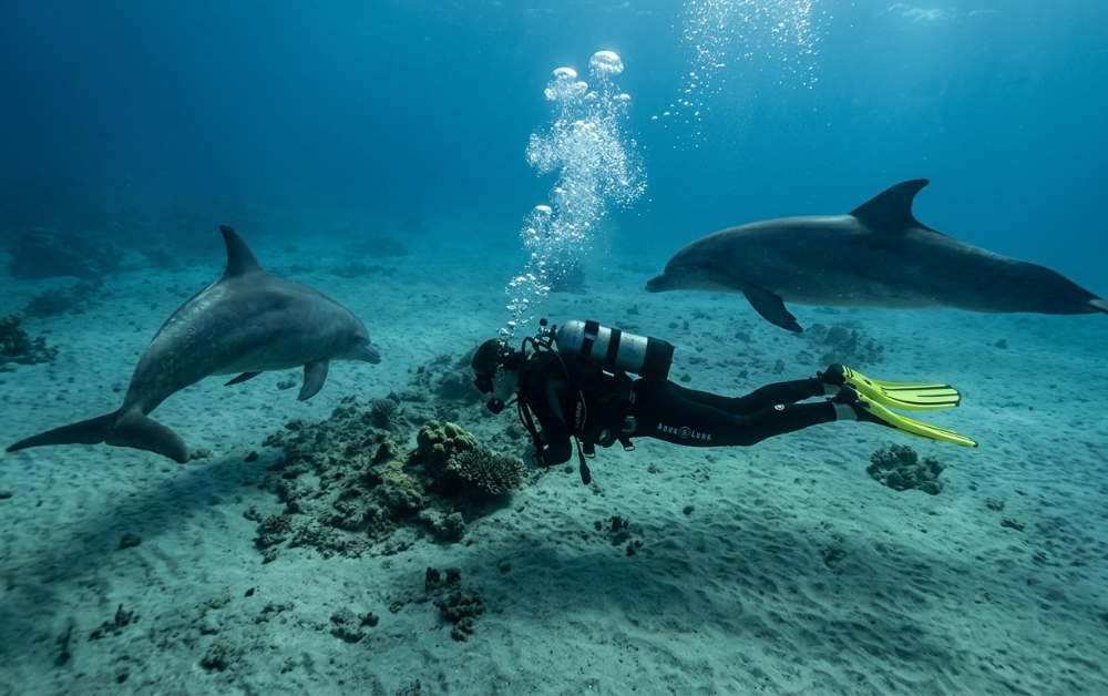 Dolphins Tenerife diving